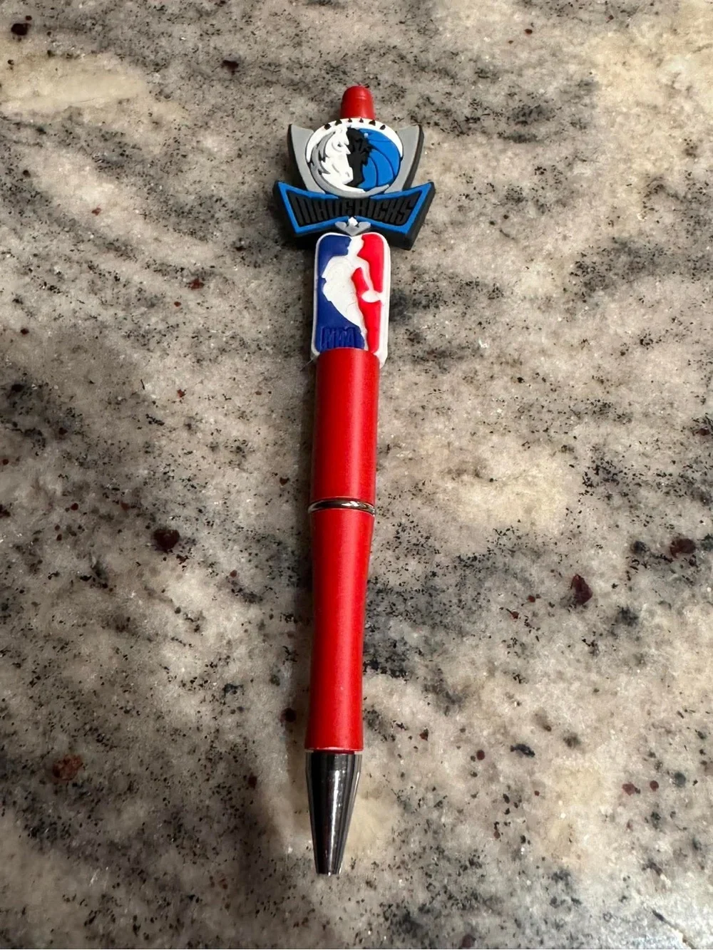NBA Dallas Mavericks Red and Blue Soft Touch Logo Pen